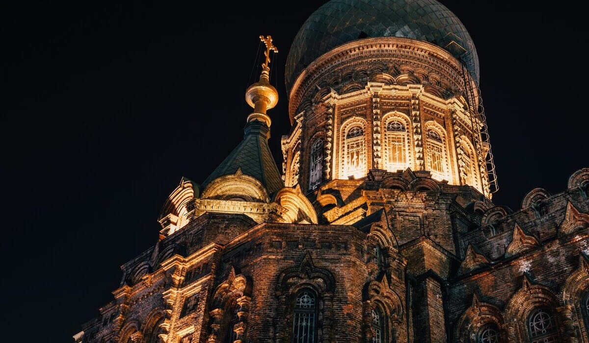 Beeindruckende Karthedrale diese faszinierenden Stadt Chinas