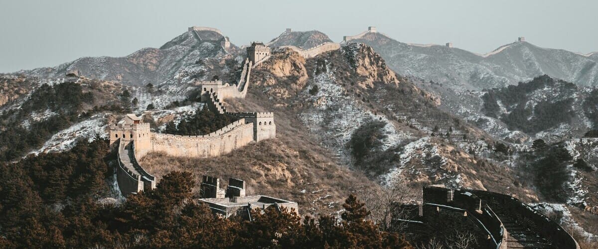 Ein Teil der großen Mauer in der Provinz Hebei