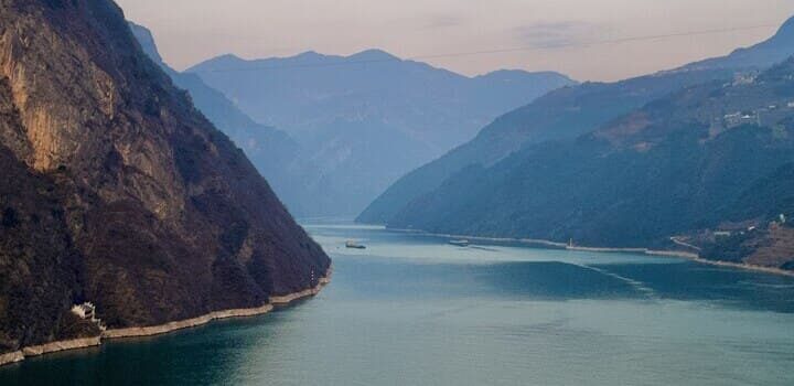 Der Fluss Jangtsekiang , auch Yangtse oder Chang Jiang in China