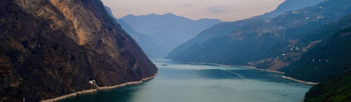 Der Fluss Jangtsekiang , auch Yangtse oder Chang Jiang in China